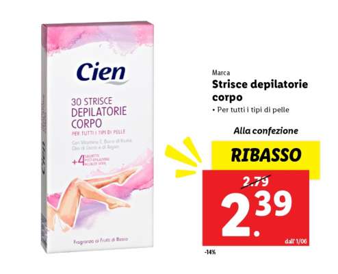 Cien Strisce depilatorie corpo