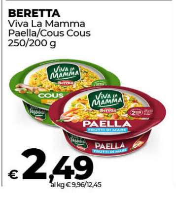 BERETTA Viva La Mamma Paella/Cous Cous