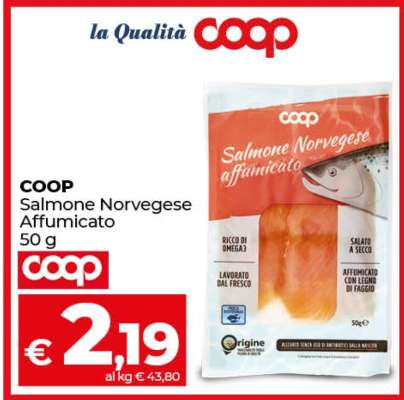 COOP Salmone Norvegese Affumicato 50 g