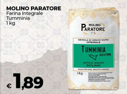 MOLINO PARATORE Farina Integrale Tumminia