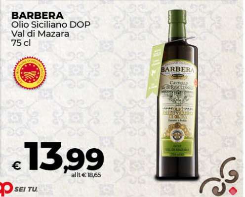 BARBERA Olio Siciliano DOP Val di Mazara