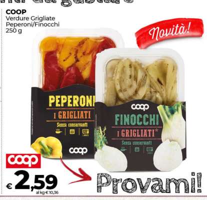 COOP Verdure Grigliate Peperoni/Finocchi