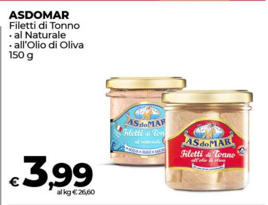 ASDOMAR Filetti di Tonno