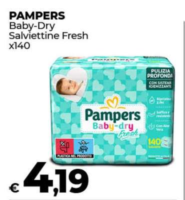 PAMPERS Baby-Dry Salviettine Fresh x140