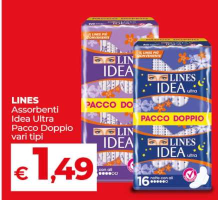 LINES Assorbenti Idea Ultra Pacco Doppio