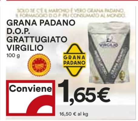 Grana Padano D.O.P. Grattugiato Virgilio
