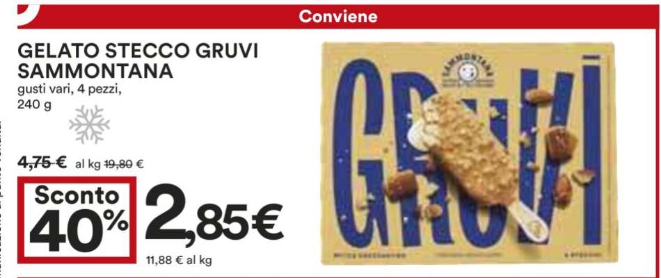 Gelato Stecco Gruvi Sammontana
