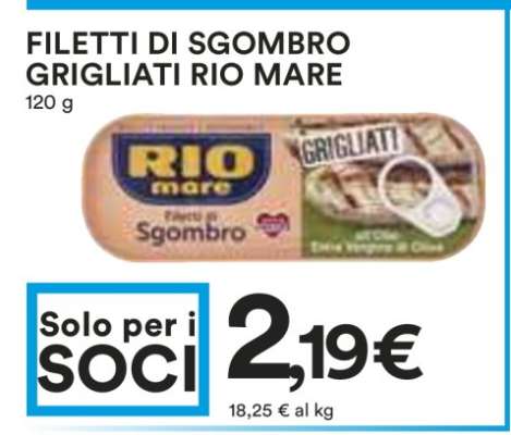 FILETTI DI SGOMBRO GRIGLIATI RIO MARE
