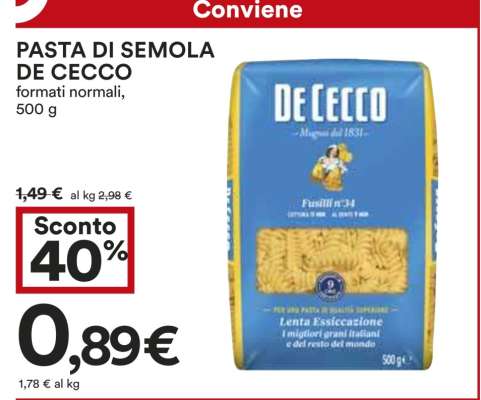 Pasta di Semola De Cecco