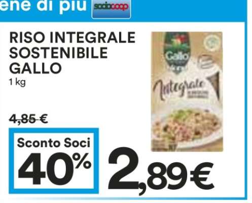 RISO INTEGRALE SOSTENIBILE GALLO