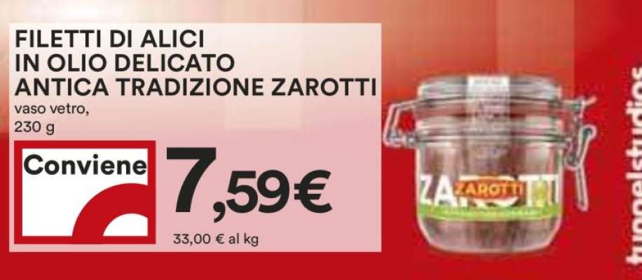 FILETTI DI ALICI IN OLIO DELICATO ANTICA TRADIZIONE ZAROTTI