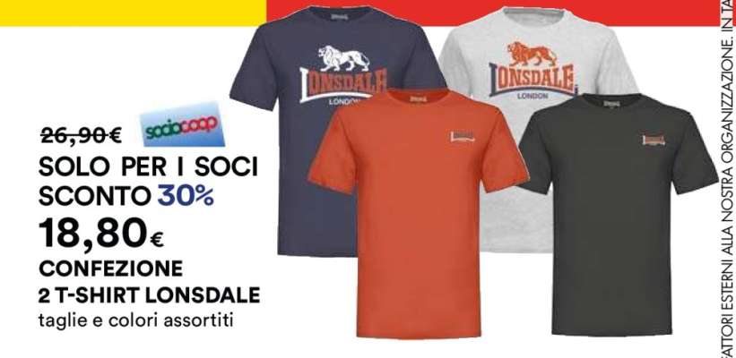 Confezione 2 T-shirt Lonsdale