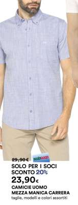CAMICIE UOMO MEZZA MANICA CARRERA