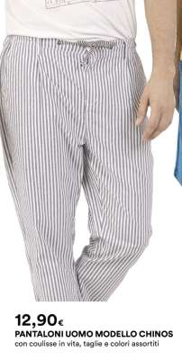 PANTALONI UOMO MODELLO CHINOS