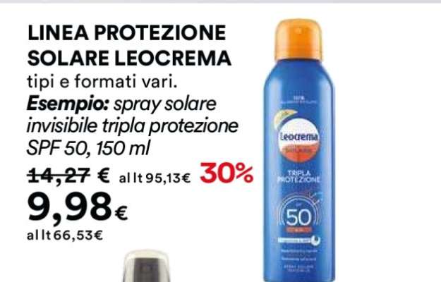 LINEA PROTEZIONE SOLARE LEOCREMA