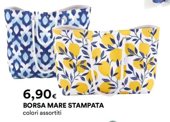 BORSA MARE STAMPATA