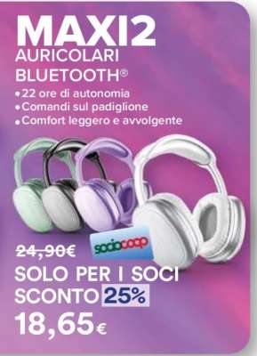 MAXI2 Auricolari Bluetooth
