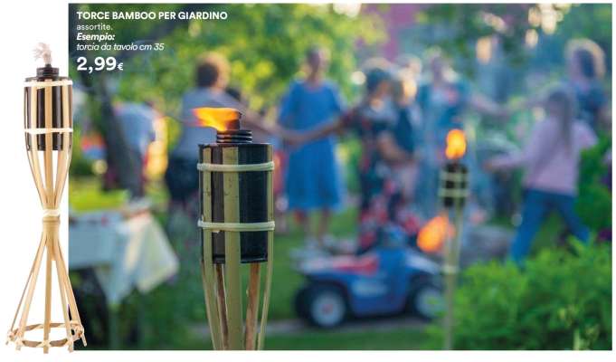 TORCE BAMBOO PER GIARDINO