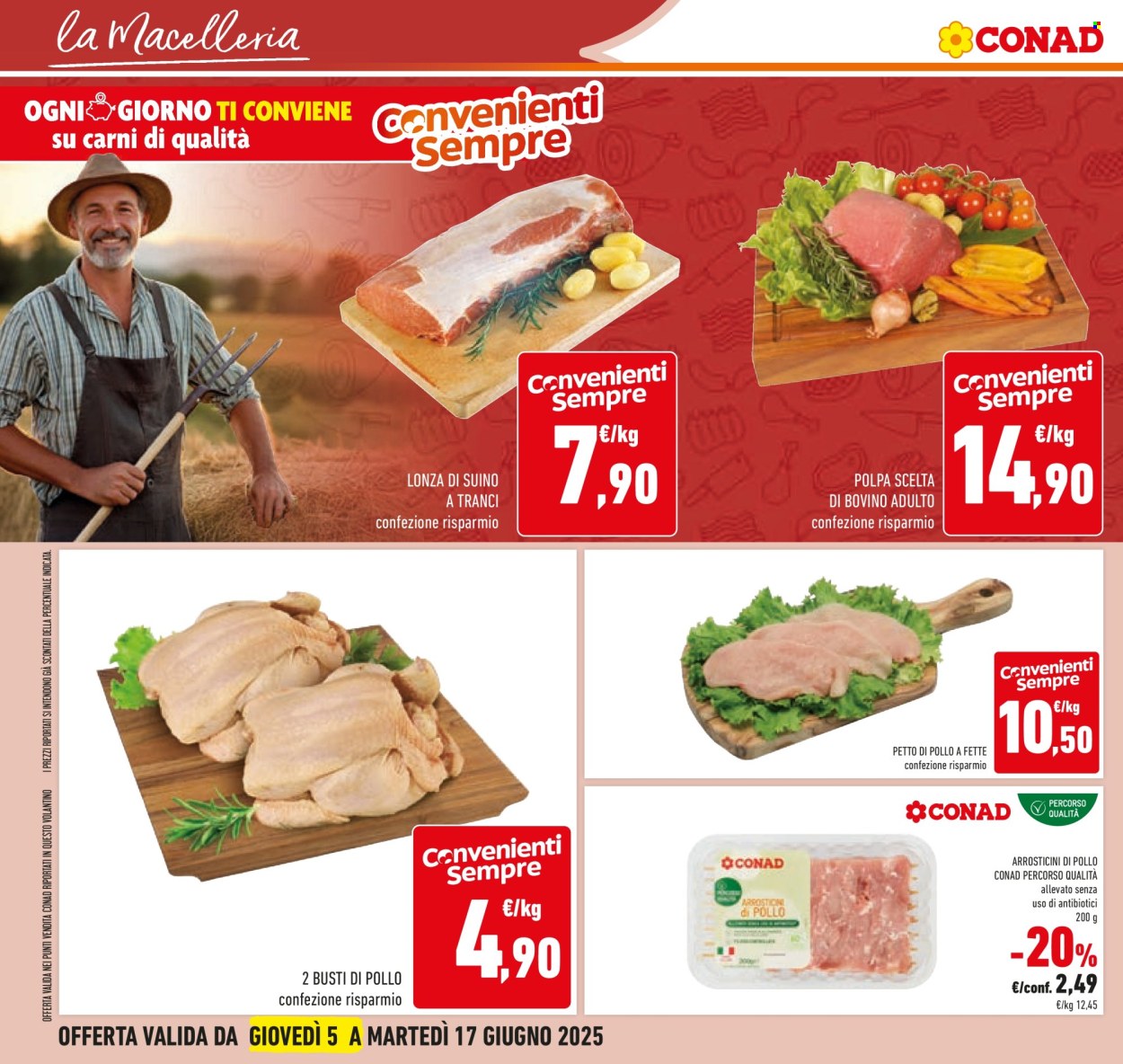 Volantino Conad - 5/6/2025 - 17/6/2025. Pagina 14