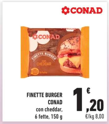 FINETTE BURGER CONAD