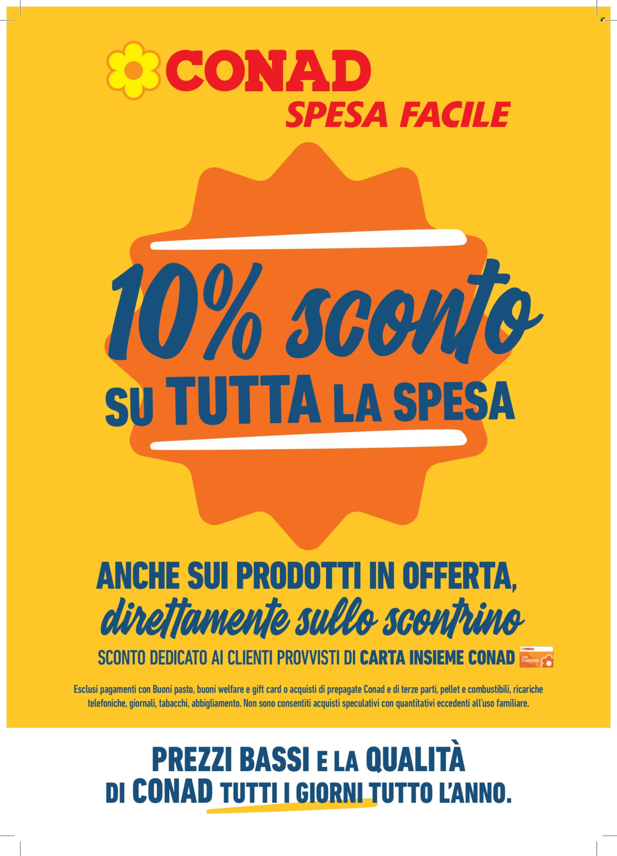 Volantino Conad City - 27/5/2025 - 30/6/2025. Pagina 1