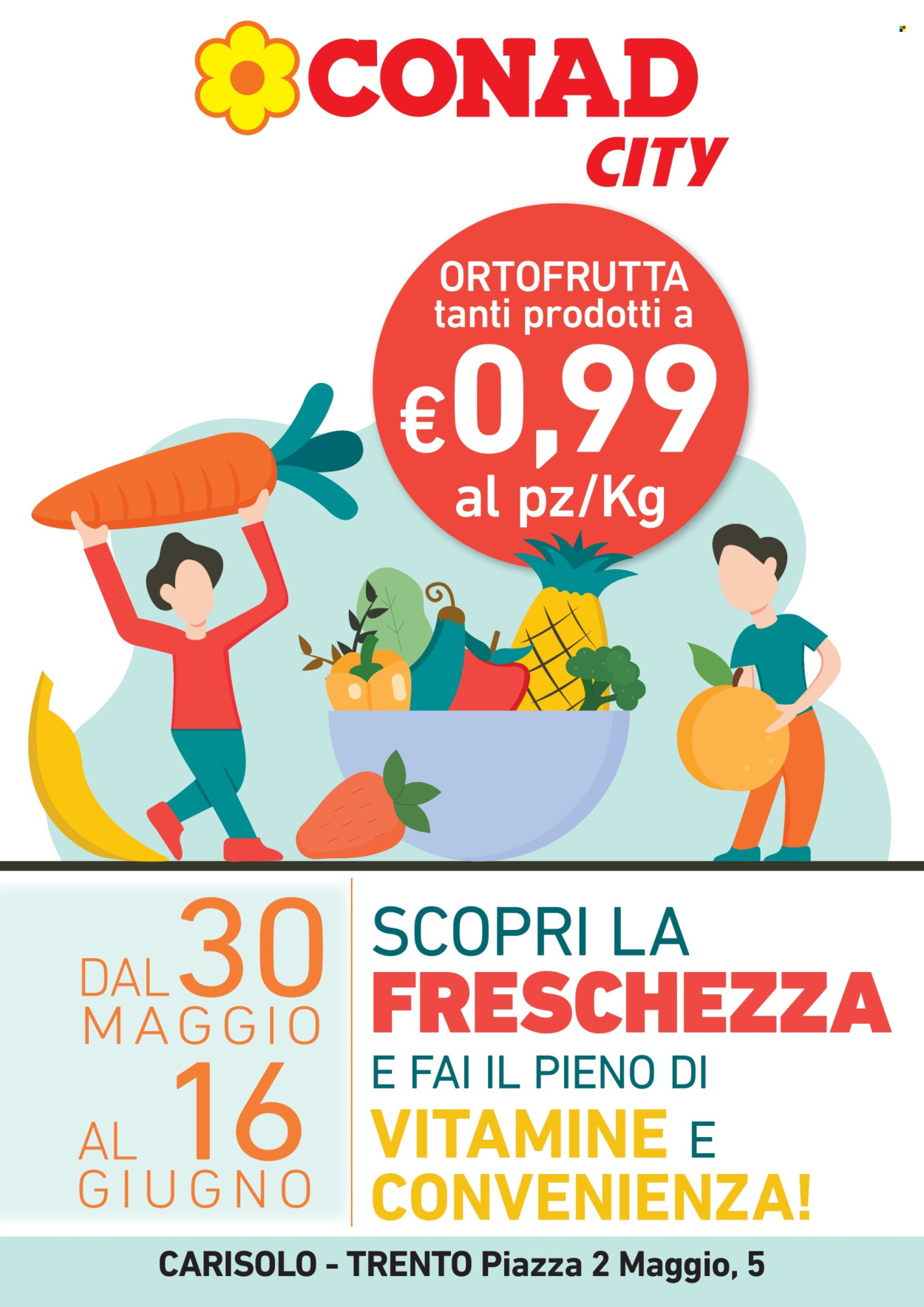 Volantino Conad City - 30/5/2025 - 16/6/2025. Pagina 1