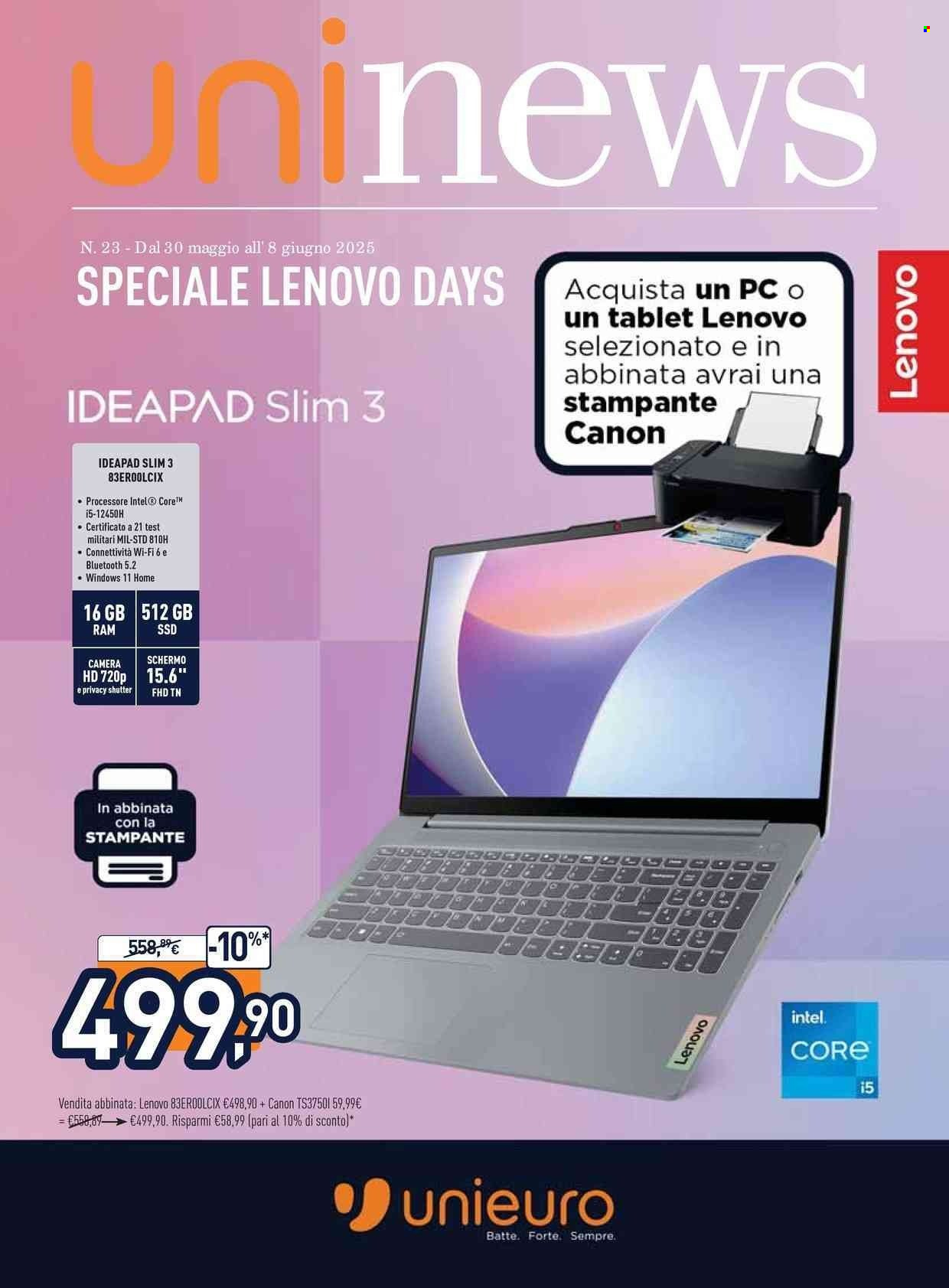 Volantino Unieuro - 30/5/2025 - 8/6/2025. Pagina 1