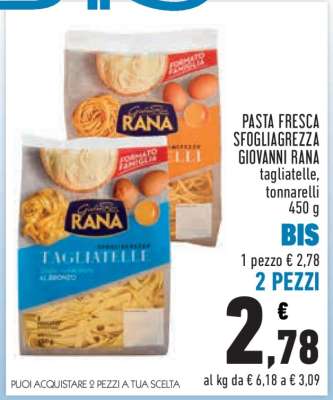 PASTA FRESCA SFOGLIAGREZZA GIOVANNI RANA