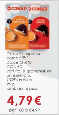 Capsule espresso compatibili Dolce Gusto