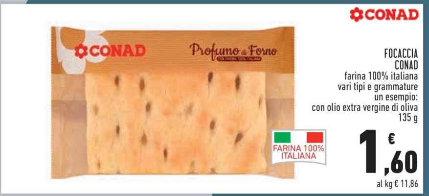Focaccia Conad