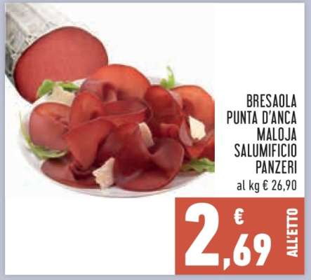 Bresaola Punta d'Anca Maloja Salumificio Panzeri
