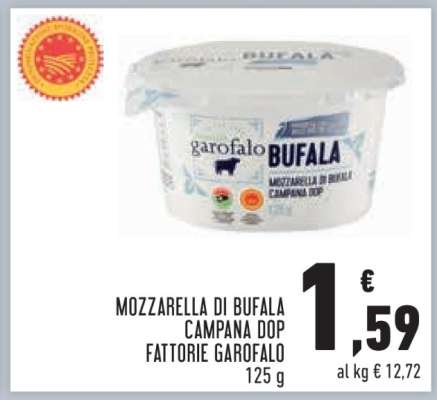 MOZZARELLA DI BUFALA CAMPANA DOP FATTORIE GAROFALO