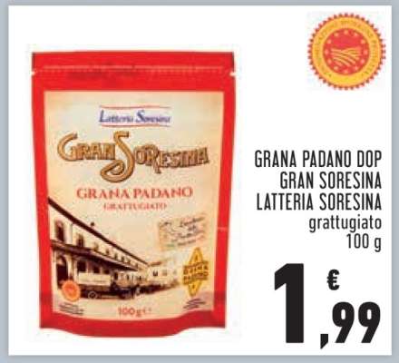 GRANA PADANO DOP GRAN SORESINA LATTERIA SORESINA