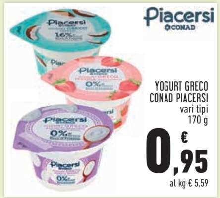 Yogurt Greco Conad Piacersi