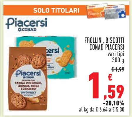 Frollini, Biscotti Conad Piacersi
