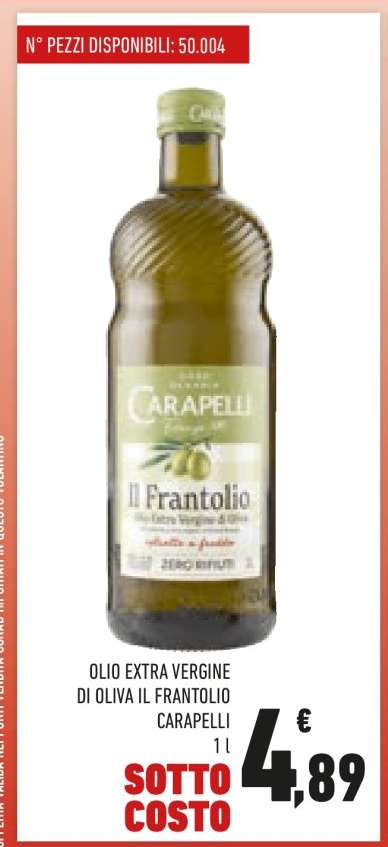 Olio Extra Vergine di Oliva Il Frantolio Carapelli