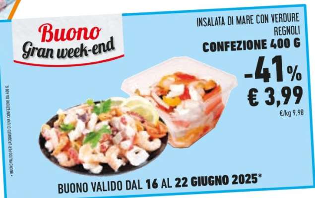 INSALATA DI MARE CON VERDURE REGNOLI
