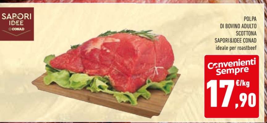 POLPA DI BOVINO ADULTO SCOTTONA SAPORI&IDEE CONAD