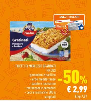 FILETTI DI MERLUZZO GRATINATI