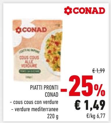 PIATTI PRONTI CONAD