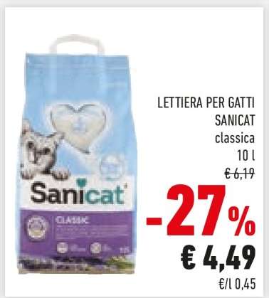 LETTIERA PER GATTI SANICAT