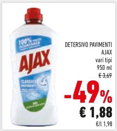 Detersivo Pavimenti Ajax