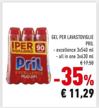 GEL PER LAVASTOVIGLIE PRIL