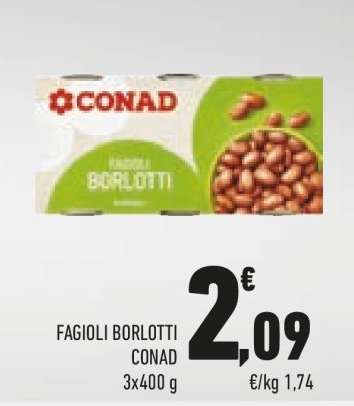 FAGIOLI BORLOTTI CONAD