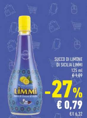 SUCCO DI LIMONE DI SICILIA LIMMI