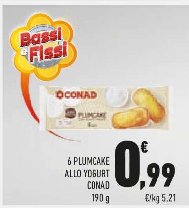 6 PLUMCAKE ALLO YOGURT CONAD