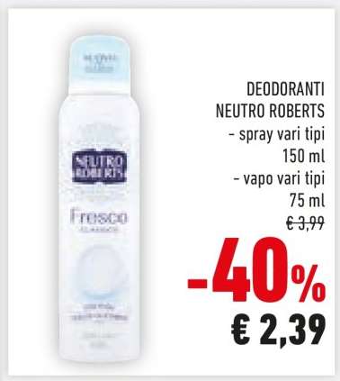 Deodoranti Neutro Roberts