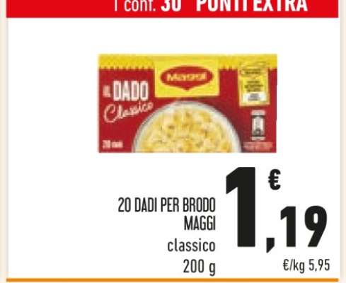 20 DADI PER BRODO MAGGI