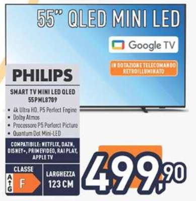 PHILIPS SMART TV MINI LED QLED 55PML8709