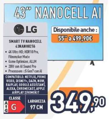 LG 43" NANOCELL AI